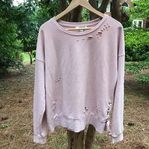 Forever 21 ripped up sweater